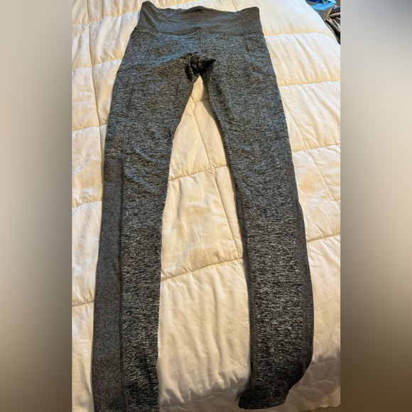 Athleta leggings, Medium Tall. Marled gray. Gently worn. - Picture 1 of 4